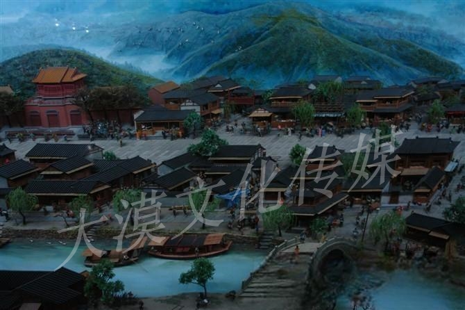 仿真古建沙盘3